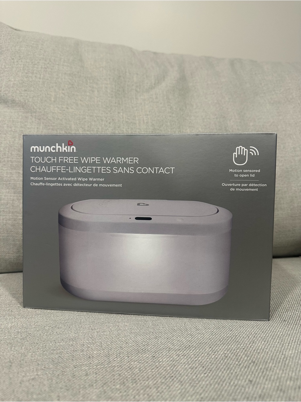 Munchkin Touch-Free Wipe Warmer in Light Gray